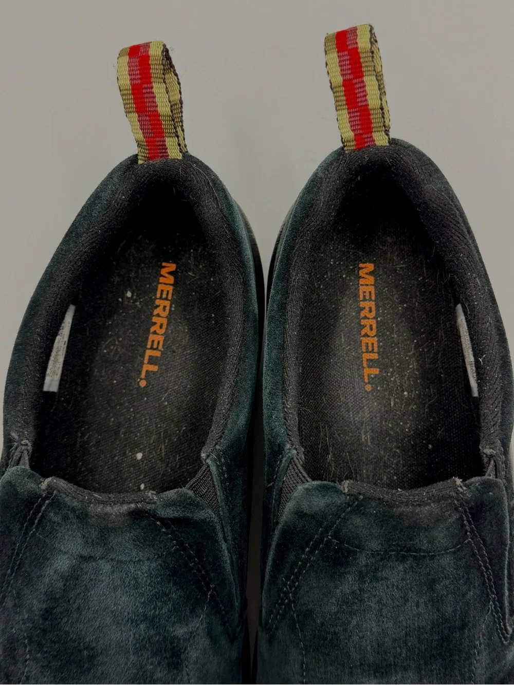 Merrell Jungle Moc, Black Suede, men’s 10.5, Excellent Condition